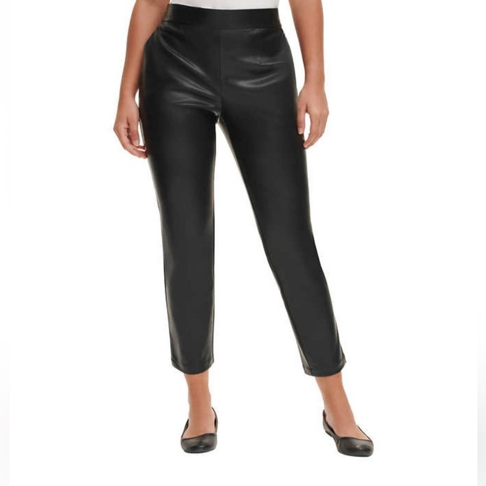Sm DKNY Women's Jeans Faux Leather Pants